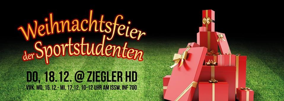 Weihnachtsfeier der Sportstudenten